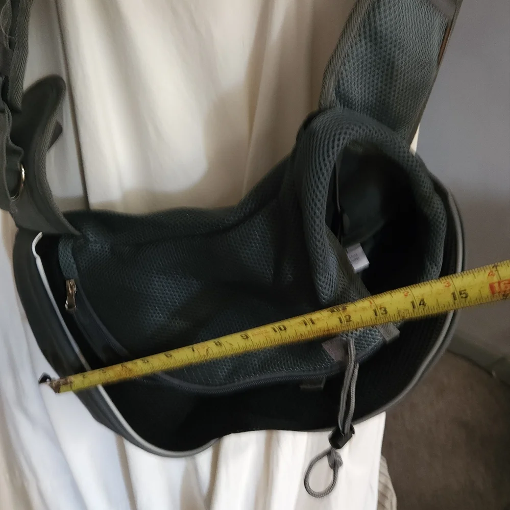 Stylish Gray Pet Sling Carrier